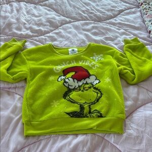 Kids Lime Green Grinch Sweatshirt